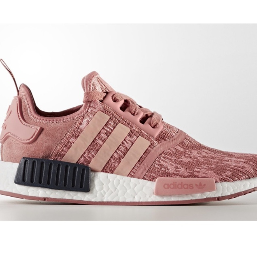 Pink Adidas NMD R1 sneakers size 7